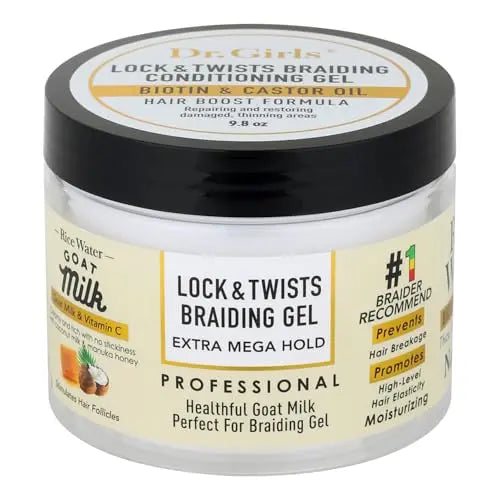 Brand -Dr.girls Lock/braid gel Goat milk 9.8oz