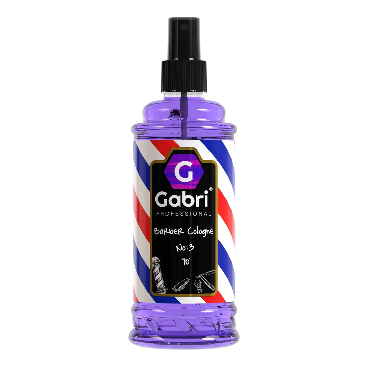 Gabri Aftershave cologne #3 (purple) 400ml
