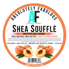 Absolutely fabulous shea souffle georgia peach 8oz