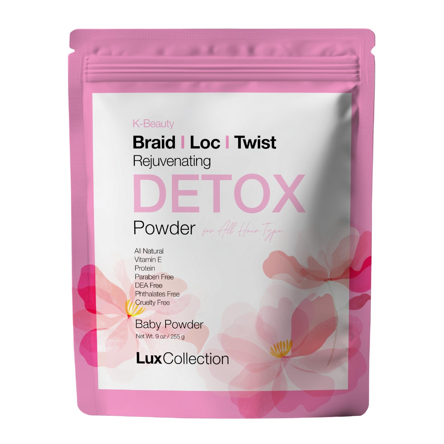 Lux collection detox powder baby powder 9oz