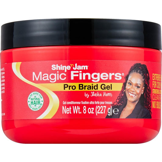 Ampro shine n jam magic fingers pro braid gel 8oz