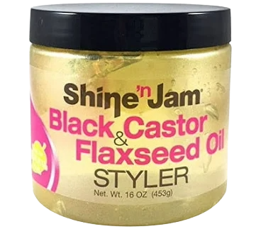 Ampro Shine n jam black castor flaxseed seed styler 16oz
