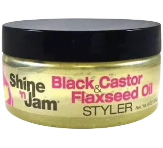 Ampro Shine n jam black castor flaxseed styler 8oz