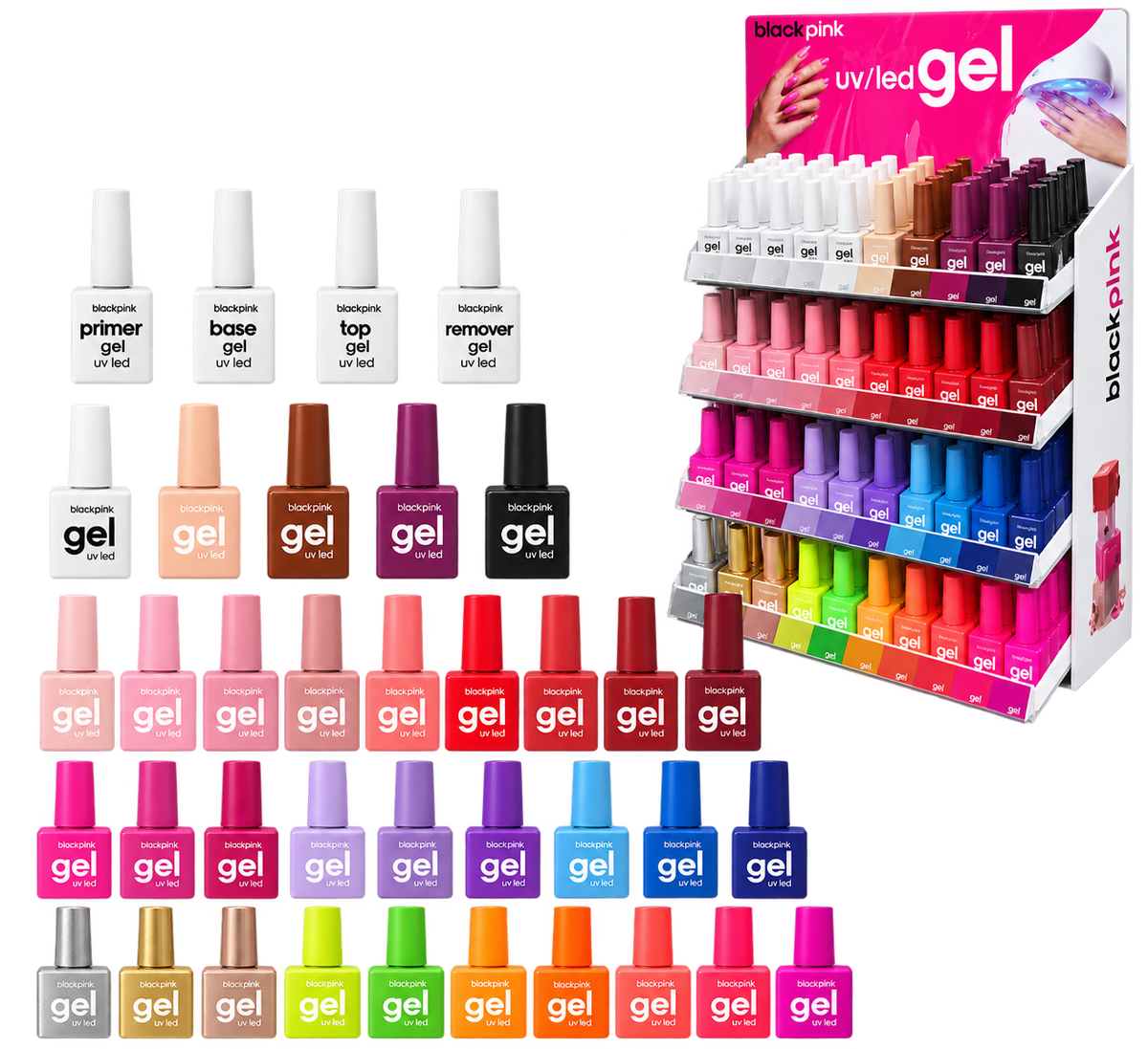 Lux collection  UV/LED soak-off gel  216 pc set (2.00 each)