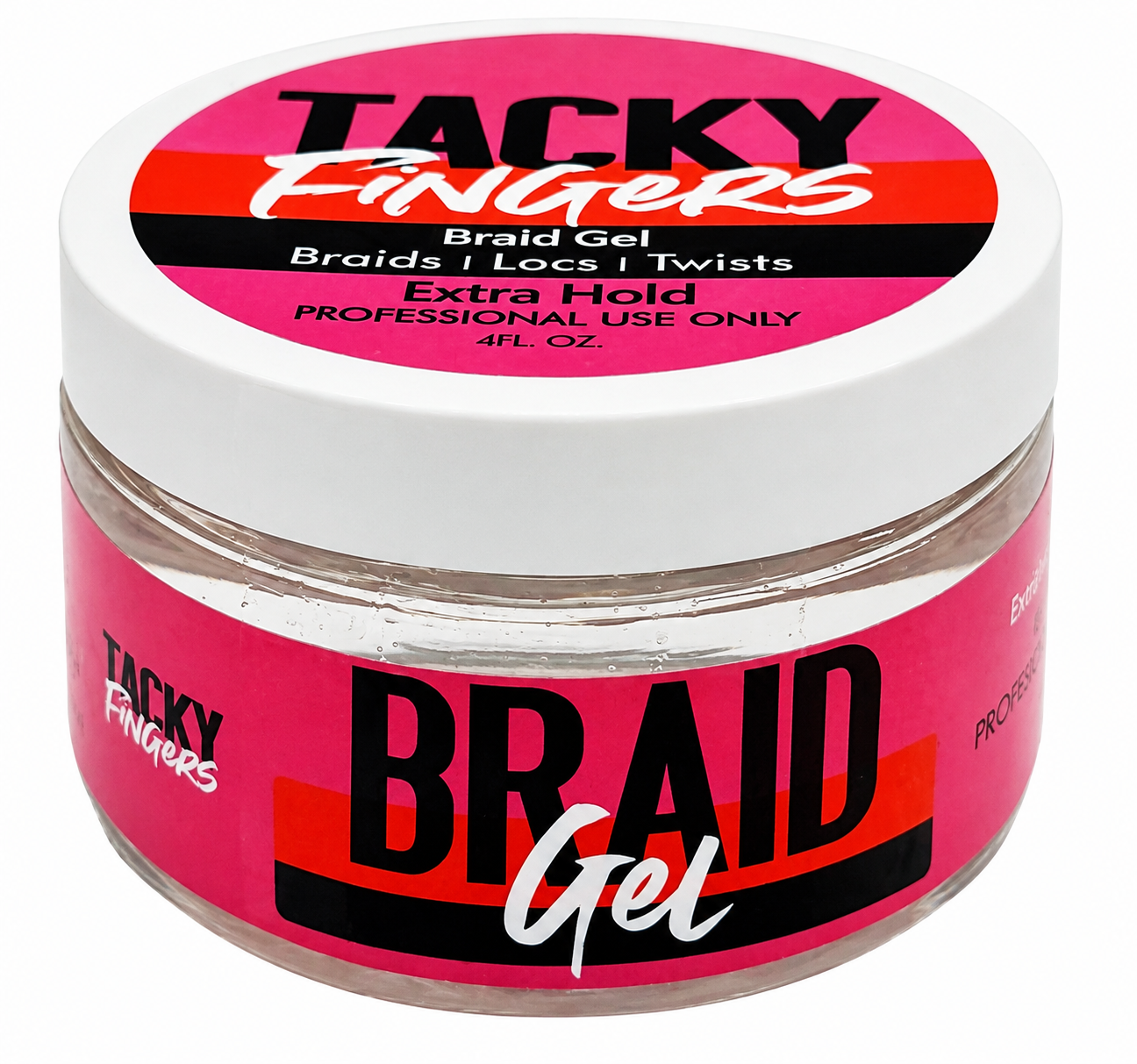 Tacky fingers braid gel [extra hold] 4oz