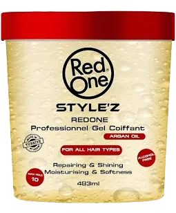 Red one styling gel argan 16oz
