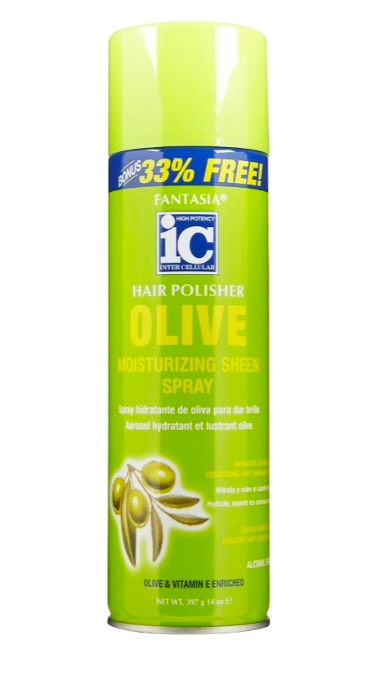 Fantasia ic olive moist sheen spray 14oz
