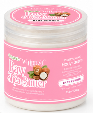 Lux collection organic raw shea butter baby powder 13.5oz