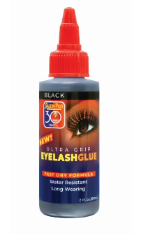 S/Pro 30" ultra grip eyelash glue [black/2oz/12pc]
