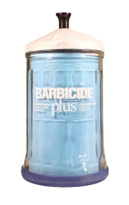 Barbercide disinfectant jar [med]
