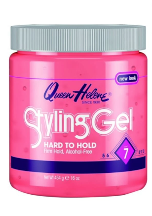 Queen Helene Q/H styling gel [hard/pink] jar 16oz