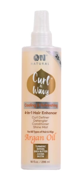 On Natural N/image Curl-n-wavy 4-in-1 enhancer [argan oil] 10oz