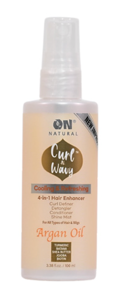 On Natural N/image Curl-n-wavy 4-in-1 enhancer [argan oil] 3.38oz