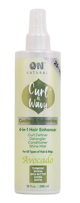 On Natural N/image Curl-n-wavy 4-in-1 enhancer [avocado] 10oz
