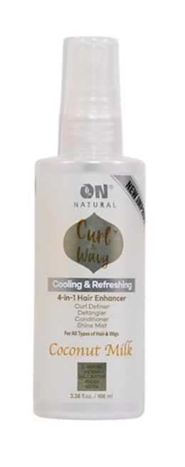 On Natural N/image Curl-n-wavy 4-in-1 enhancer [coconut milk] 3.38oz