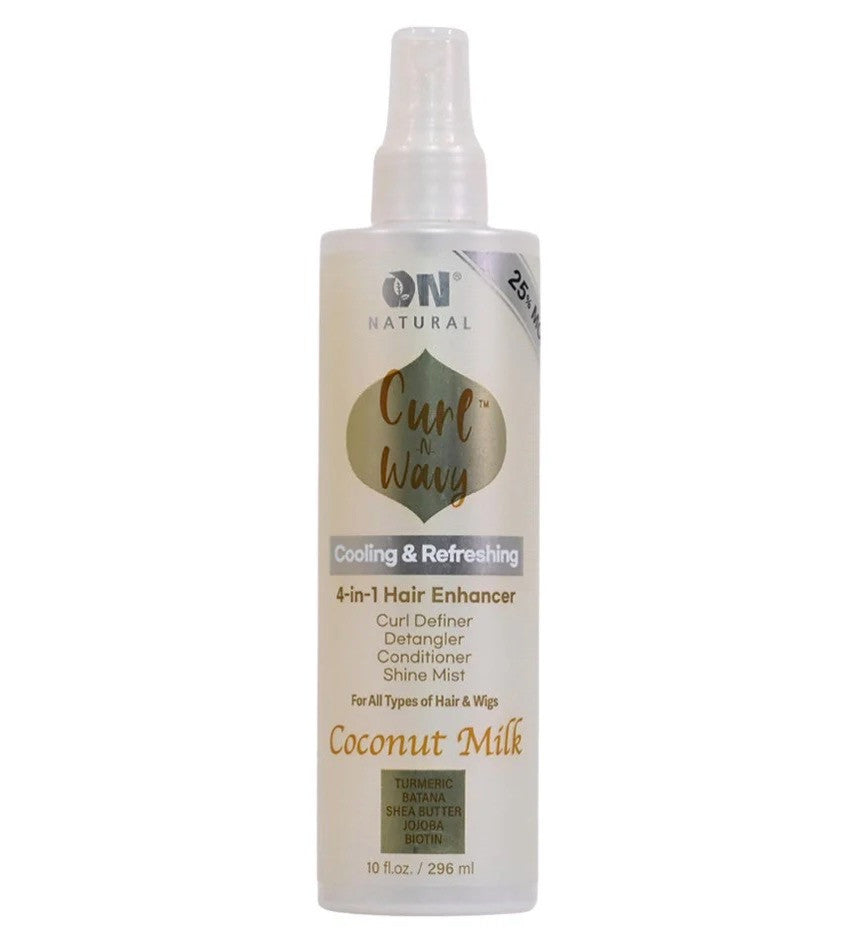 On Natural N/image Curl-n-wavy 4-in-1 enhancer [coconut milk] 10oz