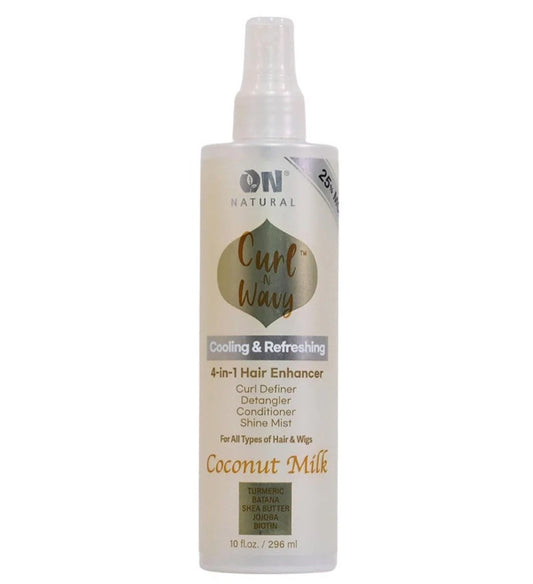 On Natural N/image Curl-n-wavy 4-in-1 enhancer [coconut milk] 10oz