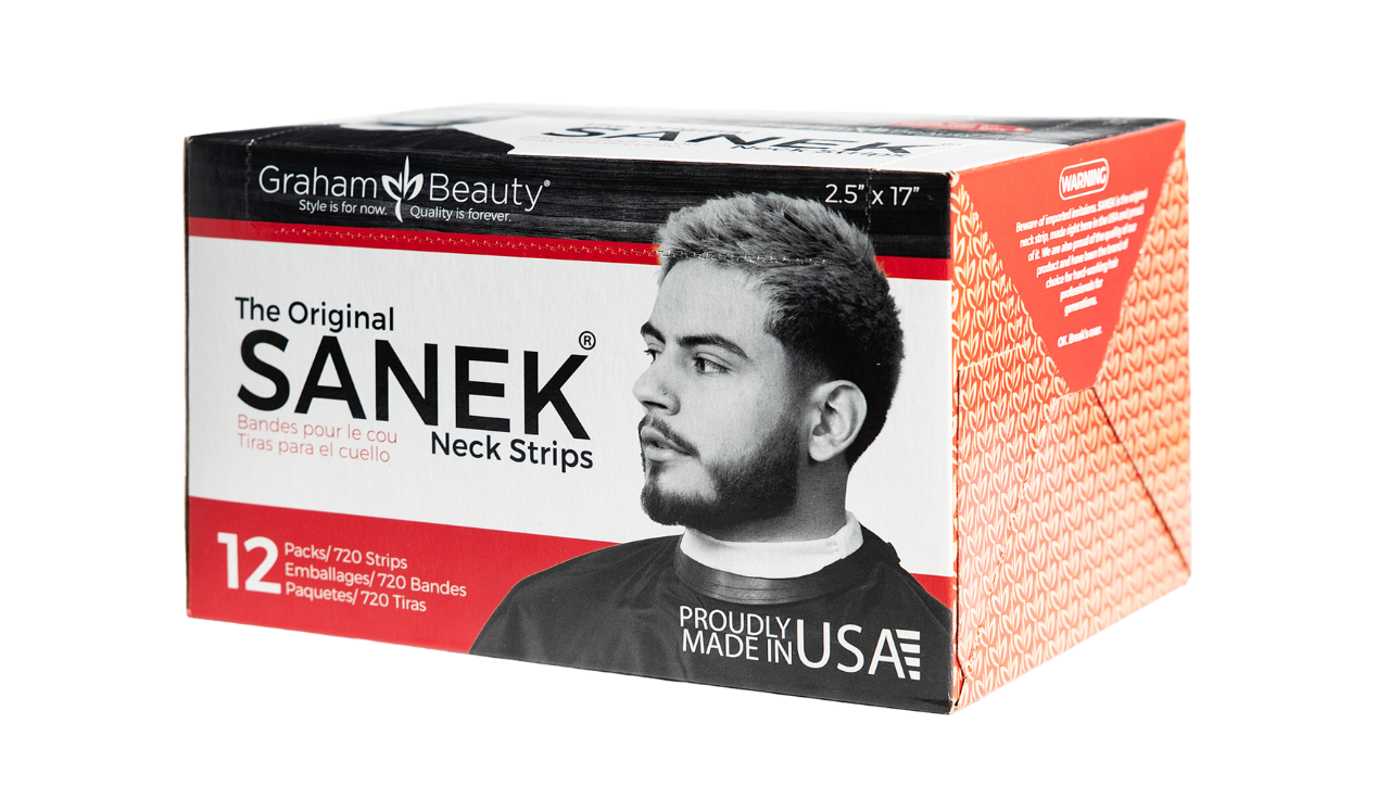 Graham beauty the orginal sanek neck strips (white) 12pc display  #43310