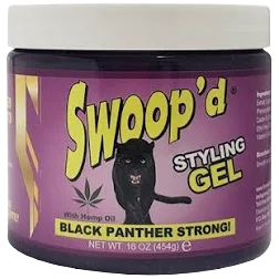Black Panther swoop'd styling gel 8oz